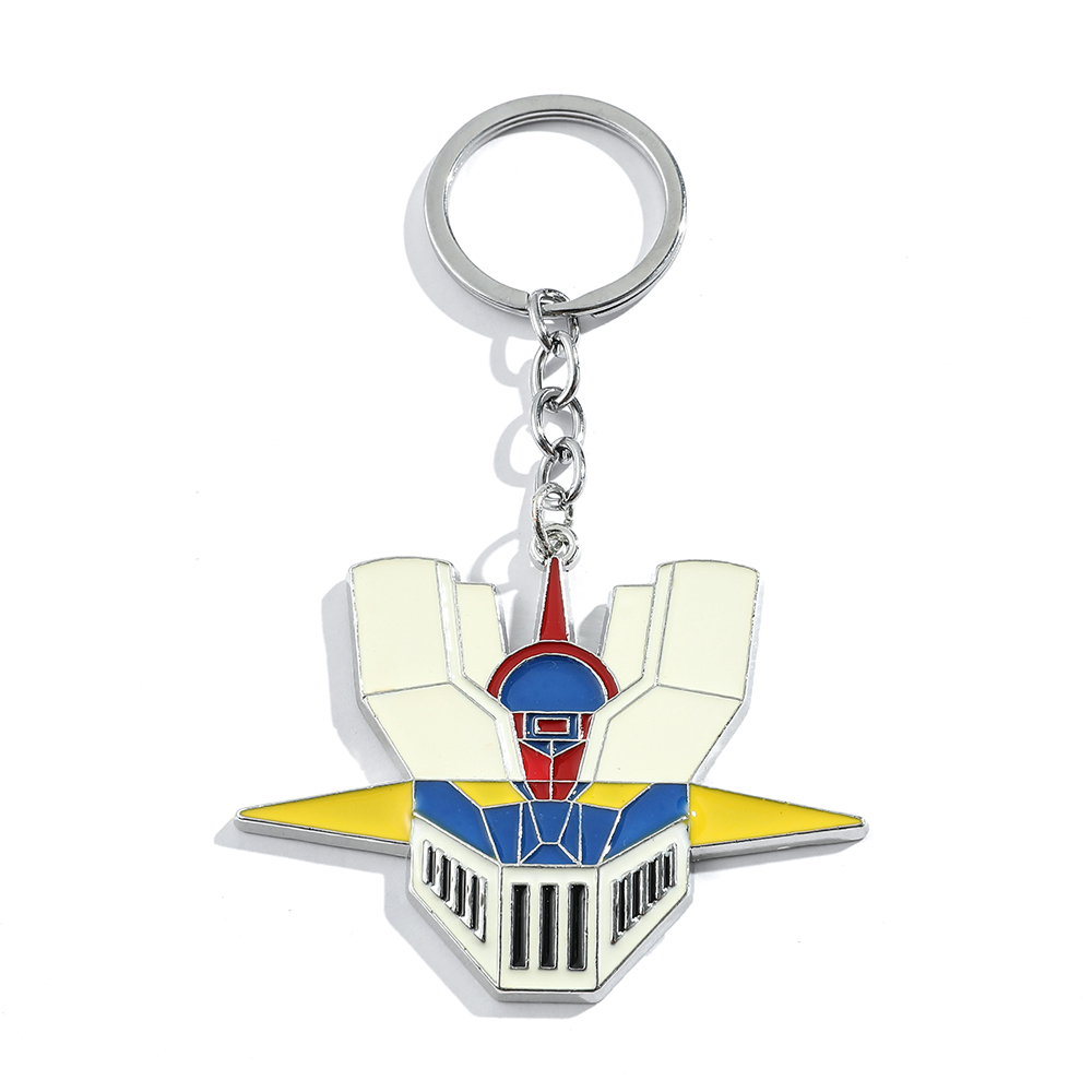 Car Accessories Toy - Anime Cartoon Warrior Robot Logo Keychain