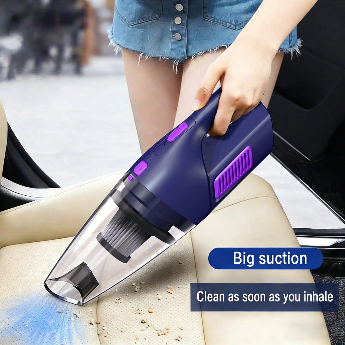 Car Vacuum Cleaner - CascadeVac Handheld Car Vacuum Cleaner, Strong