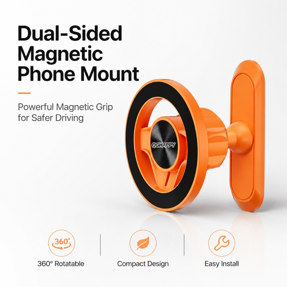 Car Accessories Xiaomi - Dual Strong Magnetic Phone Holder for