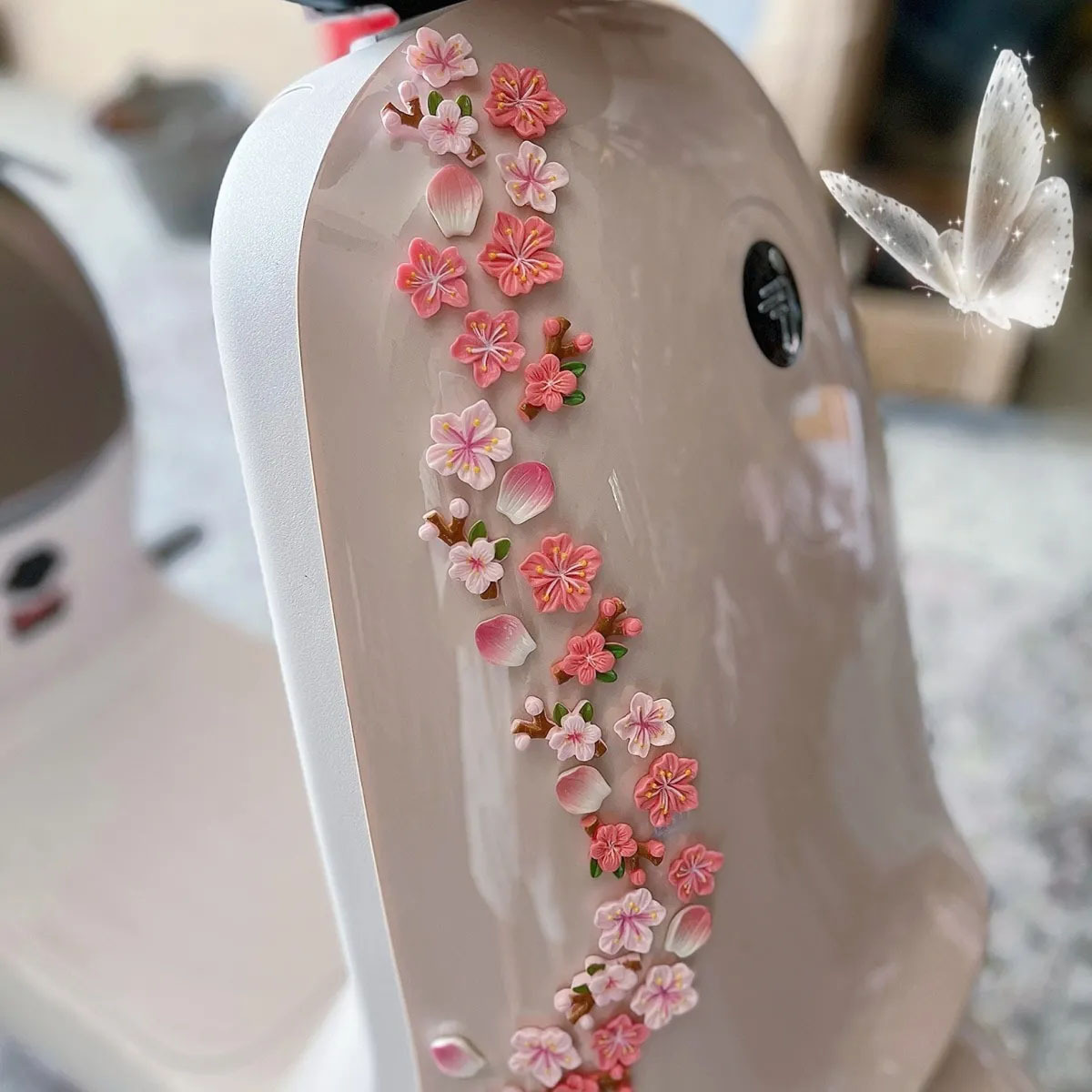 Peach Blossom Car Decal DIY 3D - đánh giá và giá Car Accessories Sticker