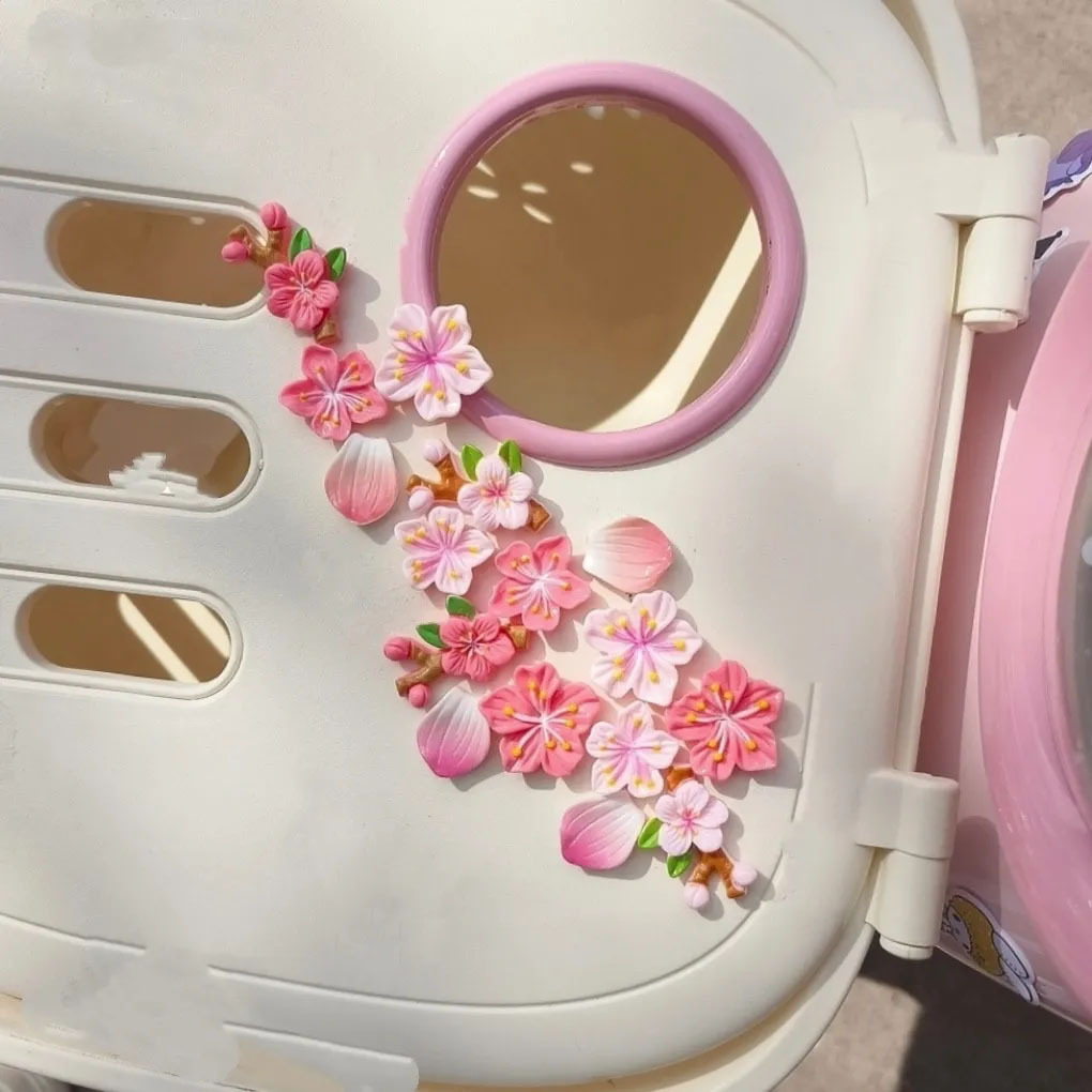 Peach Blossom Car Decal DIY 3D - đánh giá và giá Car Accessories Sticker