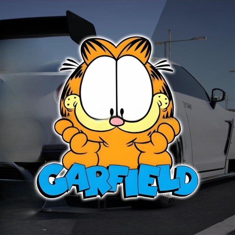 Creative cartoon cute Garfield - đánh giá và giá Car Accessories Sticker