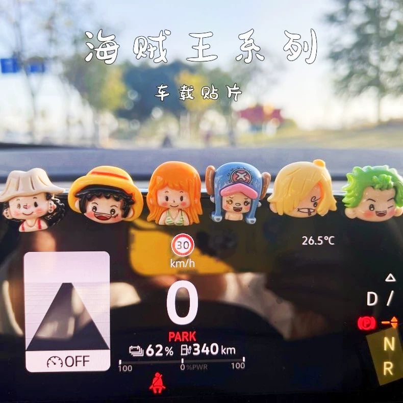 One Piece Cartoon Cute DIY Pat - đánh giá và giá Car Accessories Wholesale