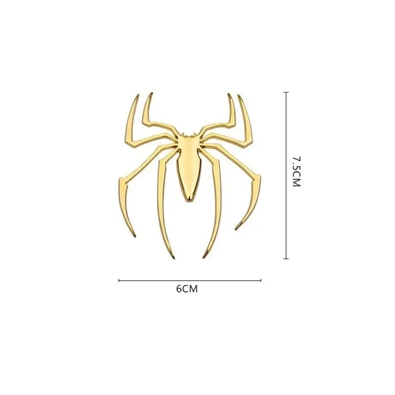 3D metal car stickers, spider  - đánh giá và giá Car Accessories Sticker