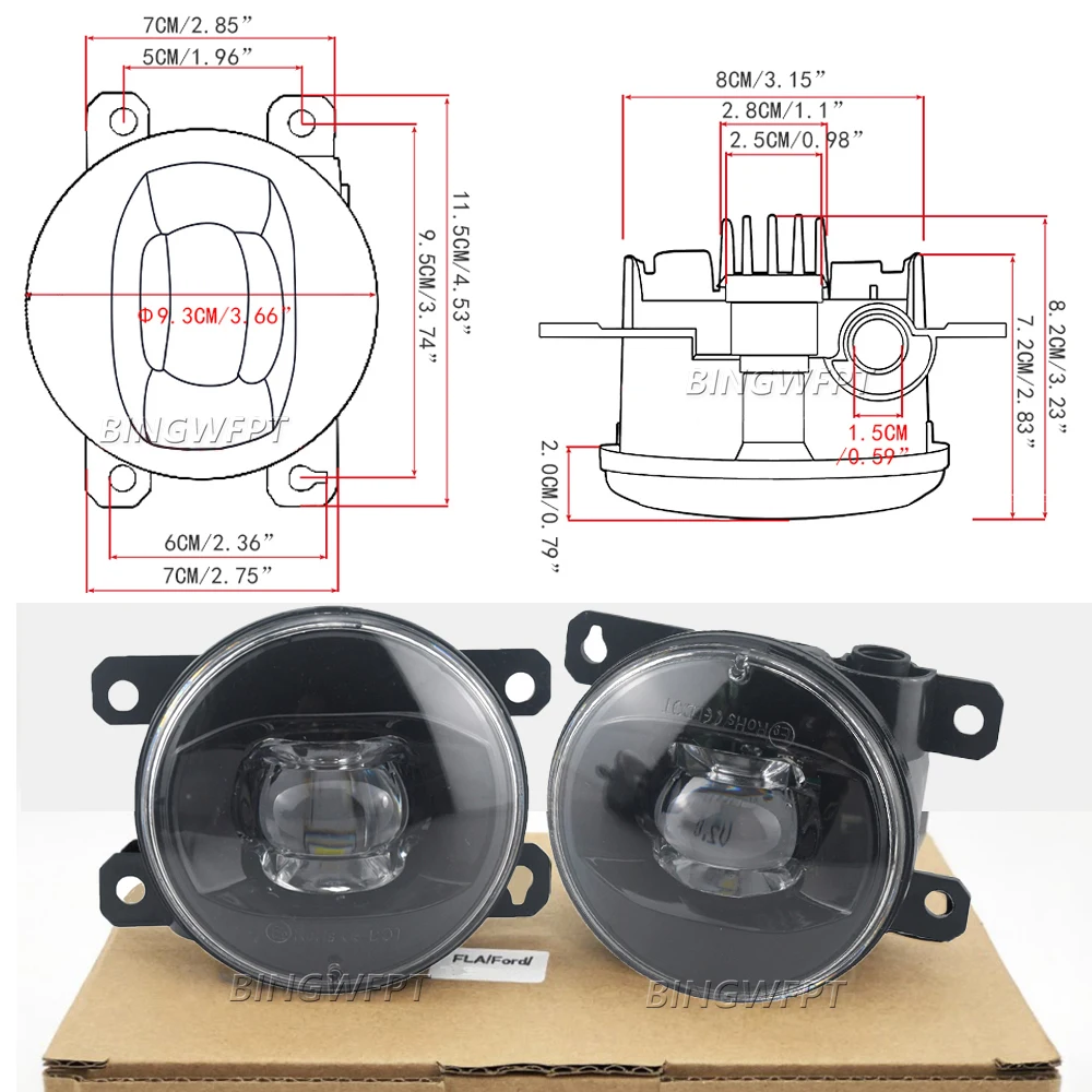 Car Led Lens Fog Lamp Assembly - đánh giá và giá Car Accessories Uae