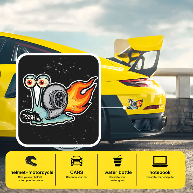 5pcs Fun Turbo Car Decal – Wat - đánh giá và giá Car Accessories Sticker