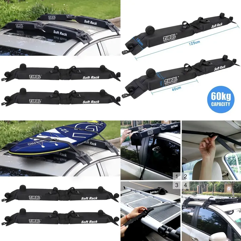 Roof Rack Padded Foldable Roof - đánh giá và giá Car Roof Rack Cross Bar