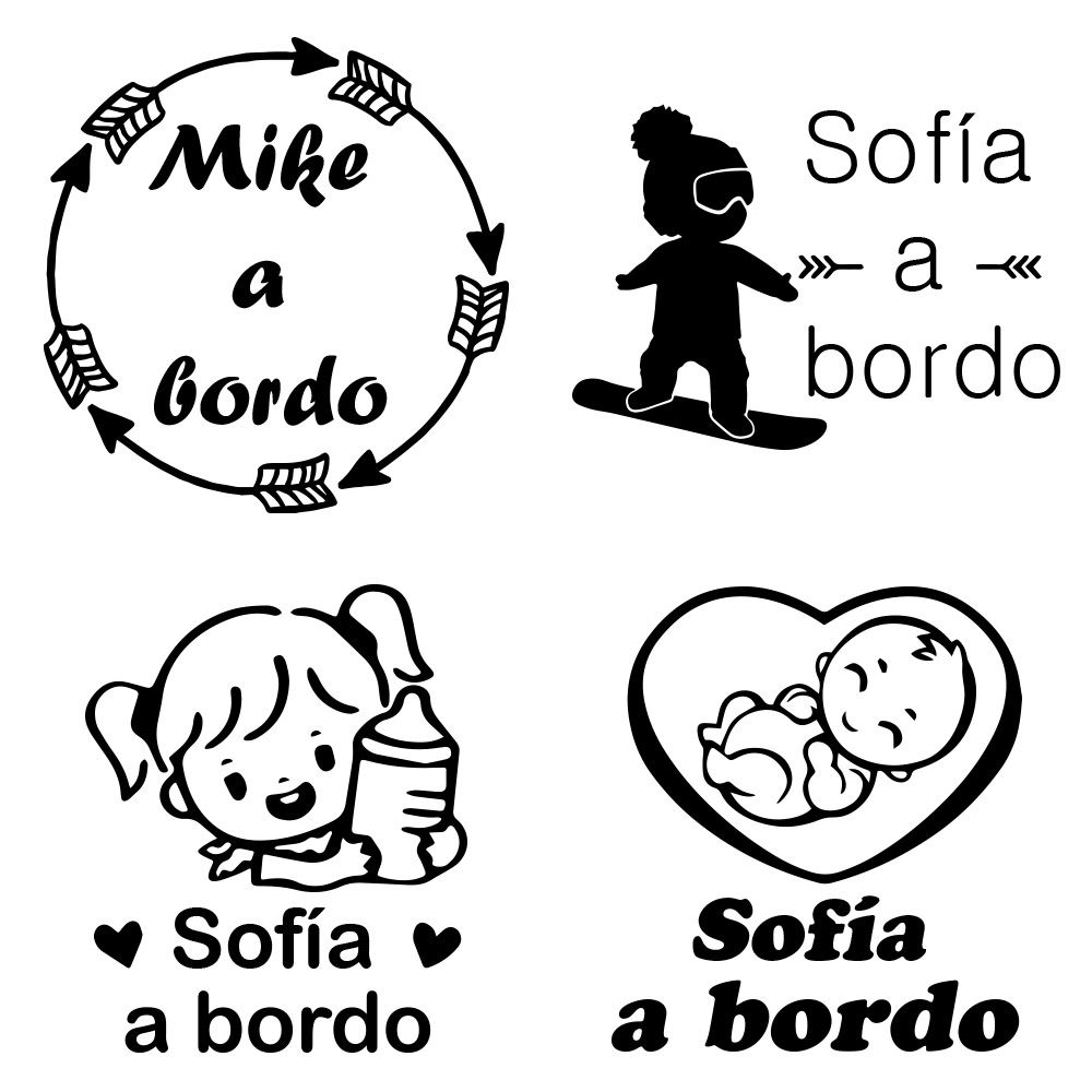 1pc Vinyl baby a bordo colorfu - đánh giá và giá Car Accessories Sticker