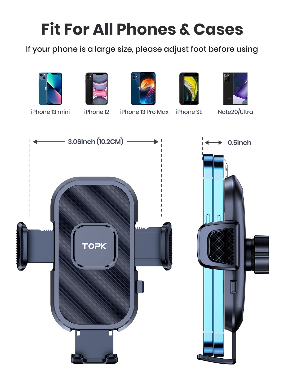 TOPK Car Phone Holder Gravity  - đánh giá và giá Car Accessories Xiaomi