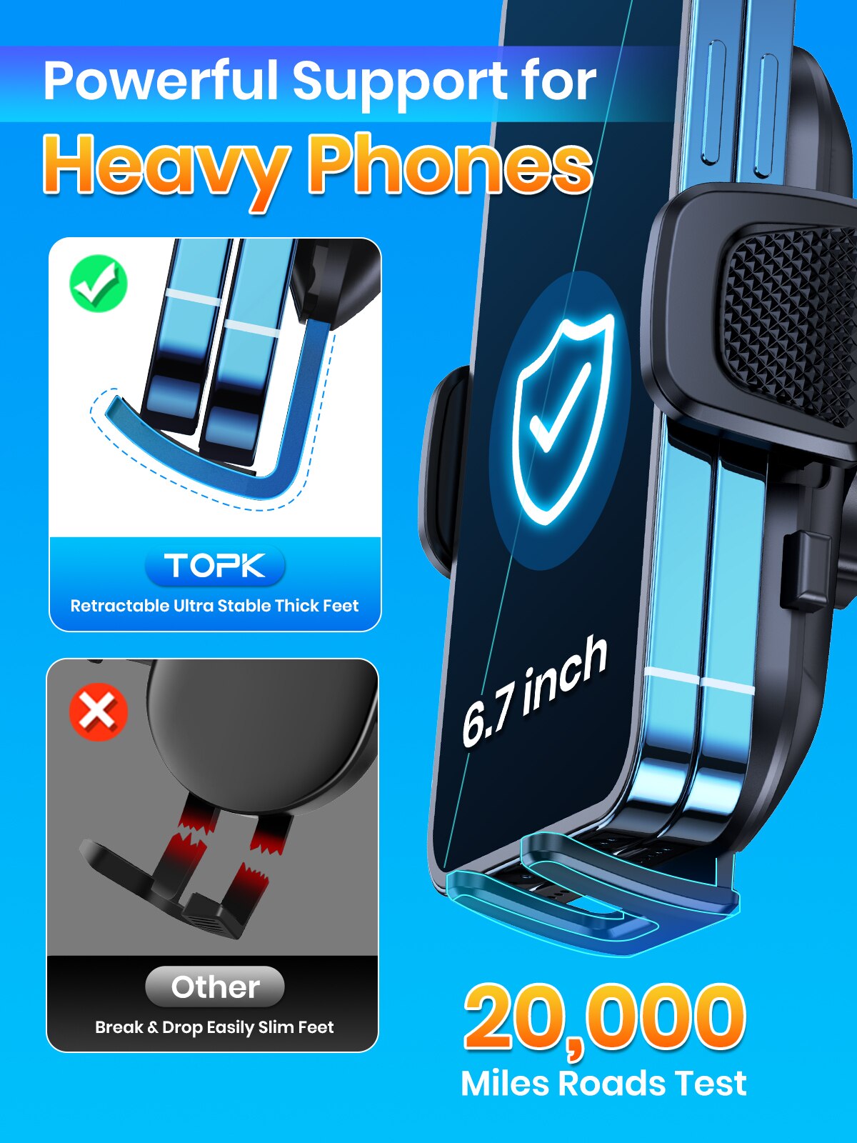 TOPK Car Phone Holder Gravity  - đánh giá và giá Car Accessories Xiaomi