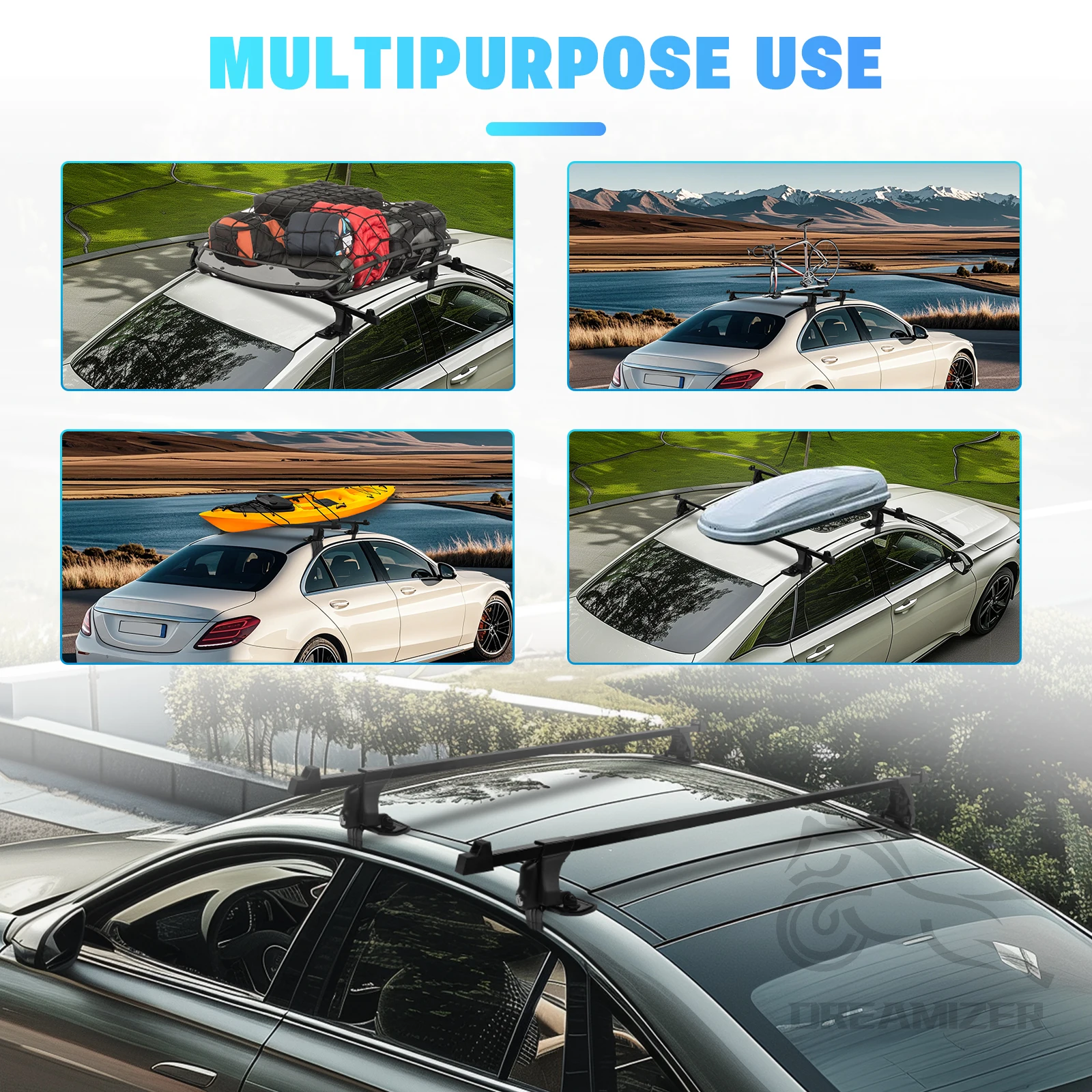 1 Pair Universal 54 inch Vehic - đánh giá và giá Car Roof Rack Cross Bar