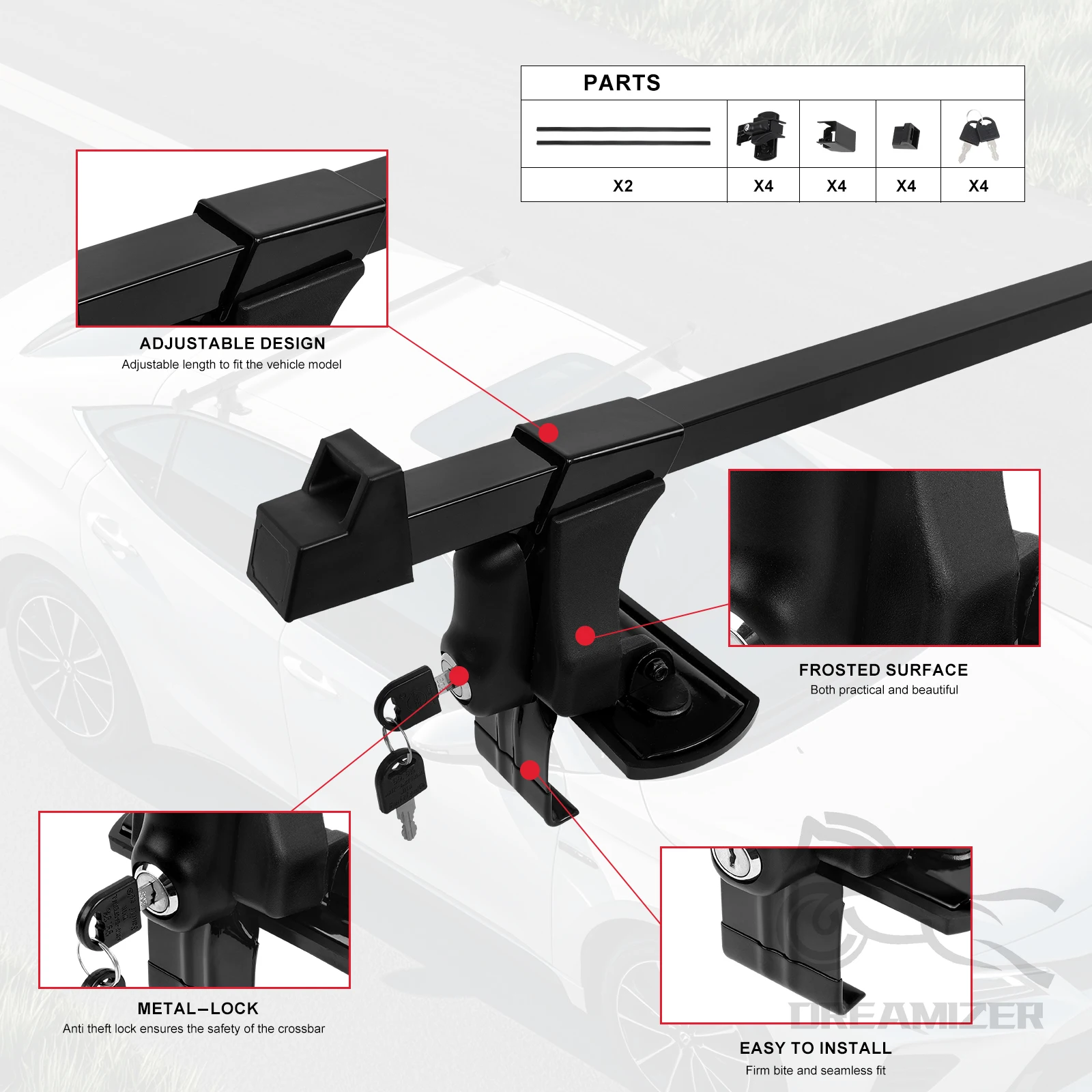 1 Pair Universal 54 inch Vehic - đánh giá và giá Car Roof Rack Cross Bar