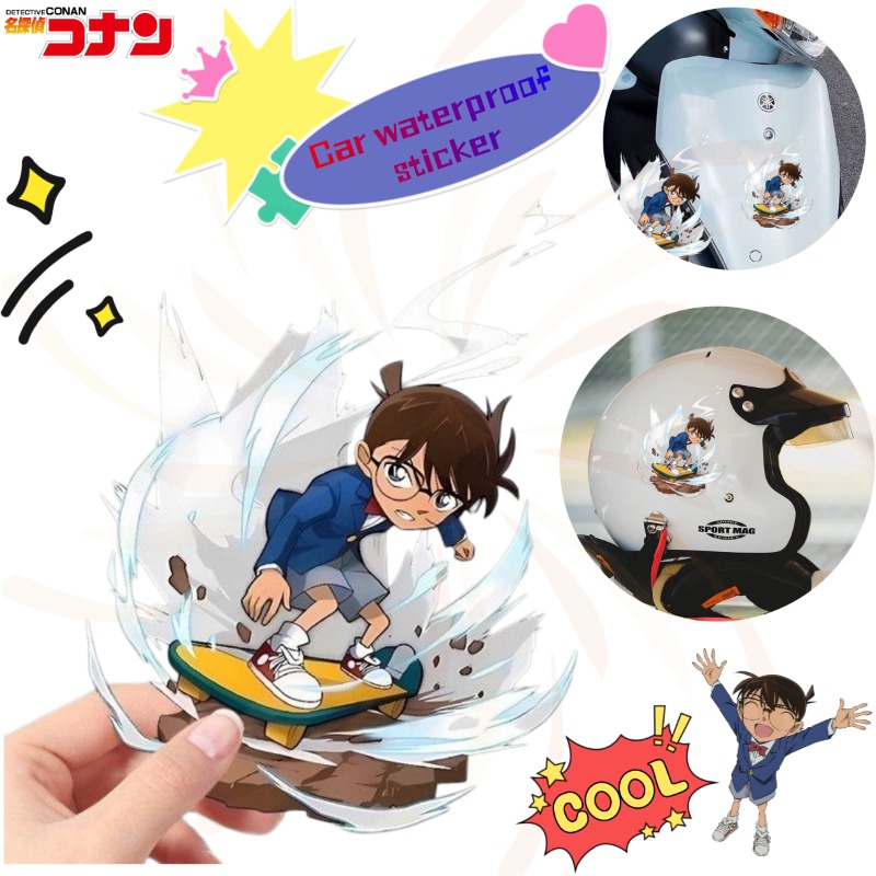 Detective Conan Cartoon Skateb - đánh giá và giá Car Accessories Sticker