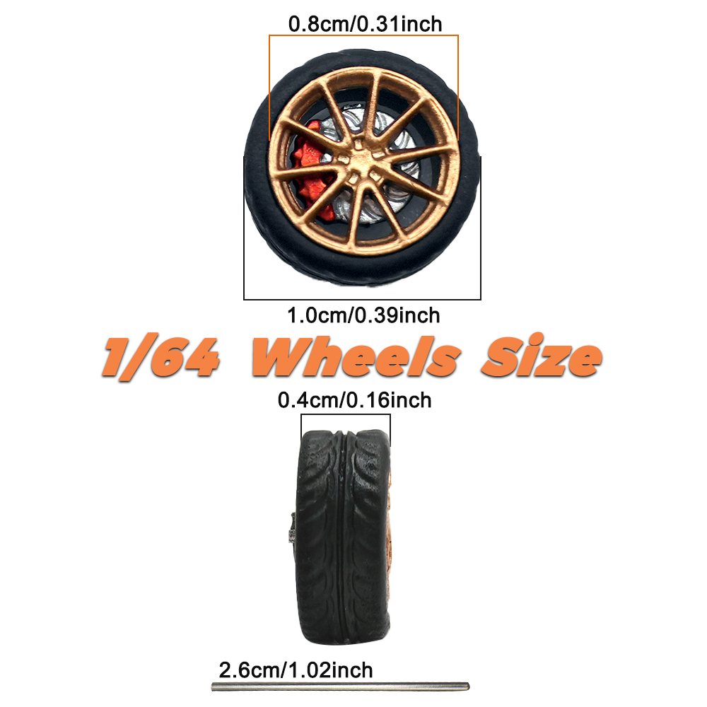 1/64 Model Car Wheels Tires 8  - đánh giá và giá Car Accessories Toy