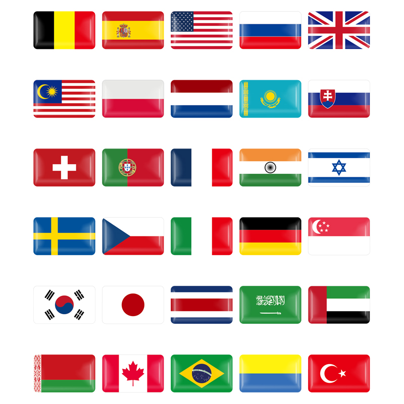 10/50PCS Portugal Belgium Swed - đánh giá và giá Car Accessories Uae